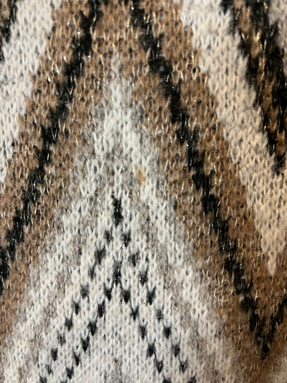 HOUSE OF HARLOW 1960. Jersey beige rombos T. M