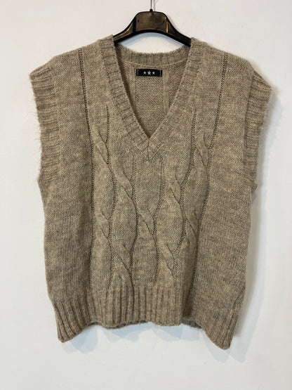 OTRAS. jersey sin mangas beige TU(S)