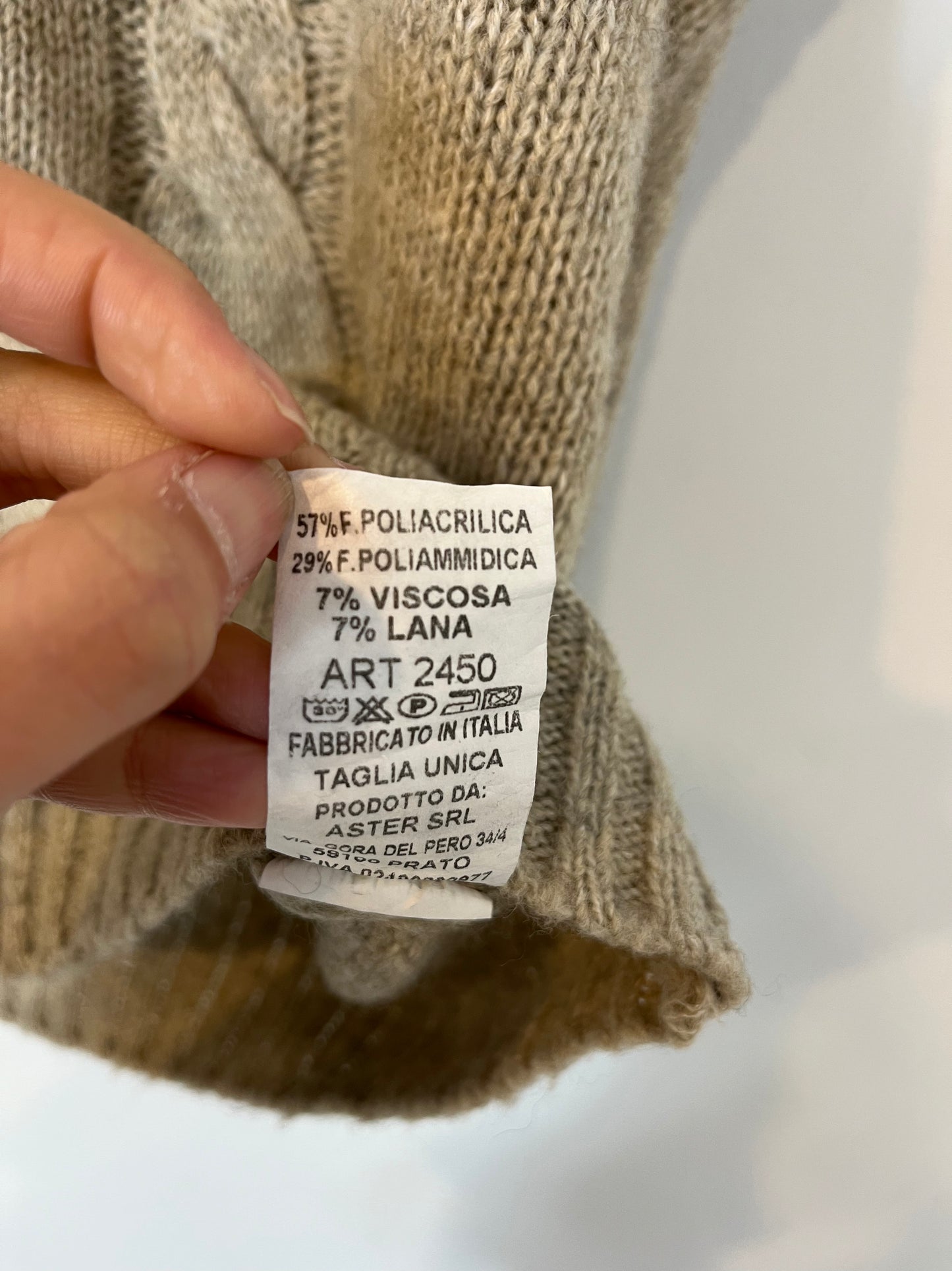 OTRAS. jersey sin mangas beige TU(S)