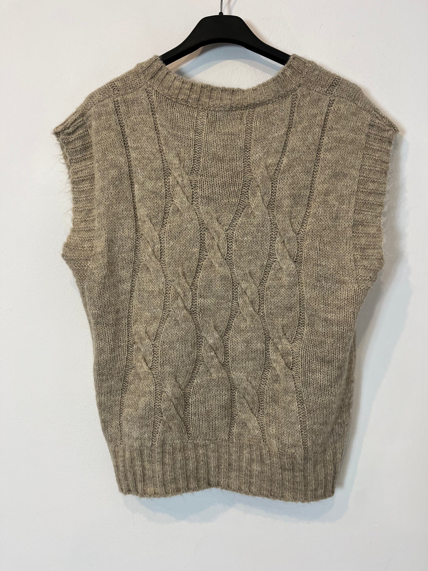 OTRAS. jersey sin mangas beige TU(S)