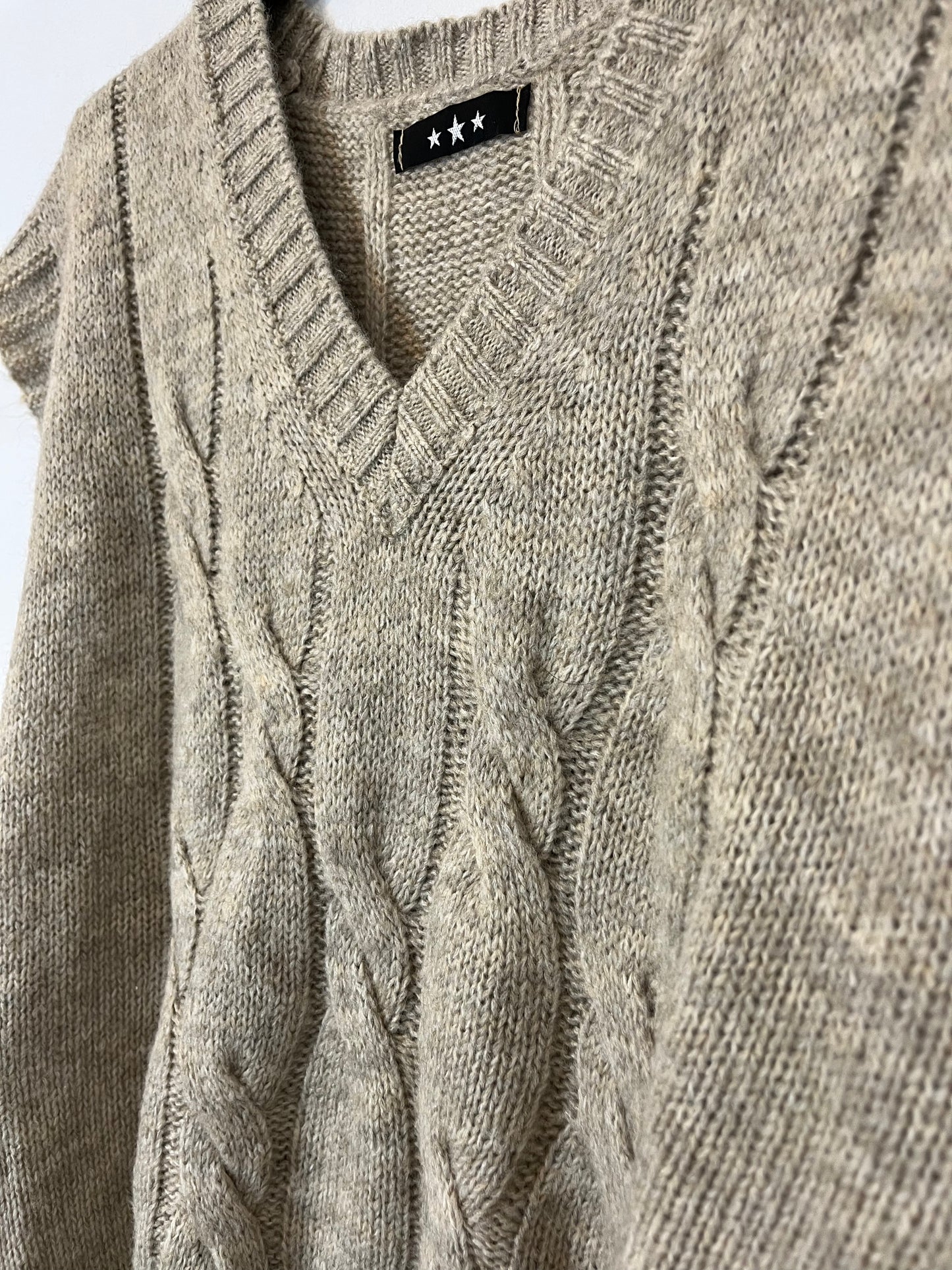 OTRAS. jersey sin mangas beige TU(S)