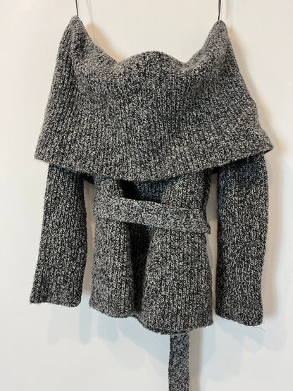 ZARA. Jersey gris espiga T.m