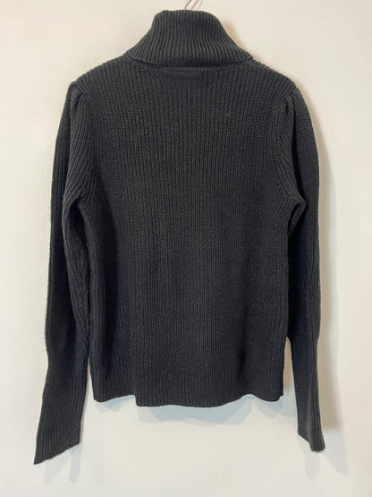 VILA. Jersey negro cuello alto. T.M