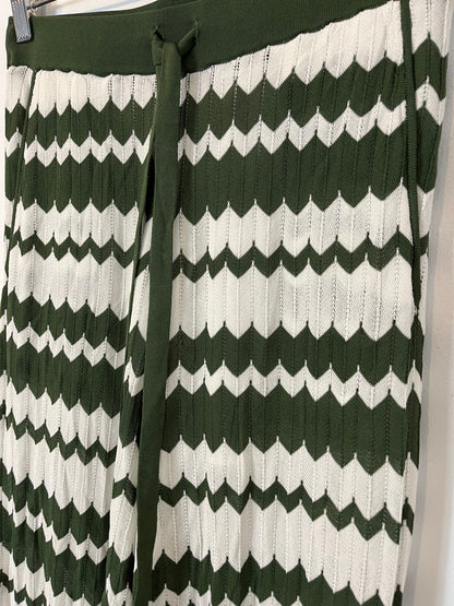 PAROSH. Pantalón punto rayas T.u (36)