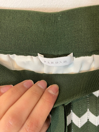 PAROSH. Pantalón punto rayas T.u (36)