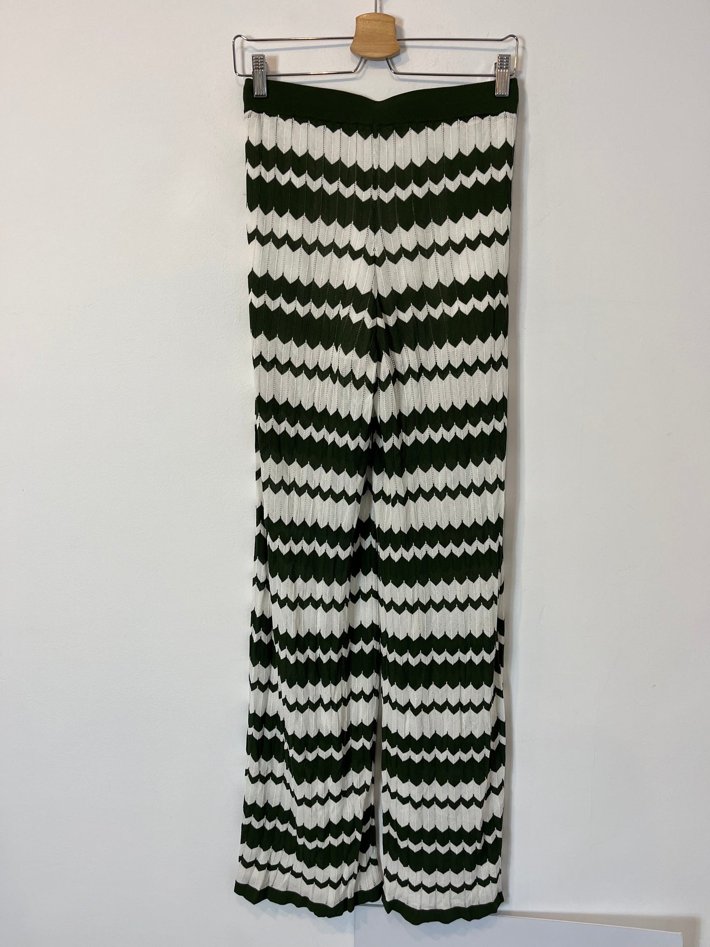 PAROSH. Pantalón punto rayas T.u (36)