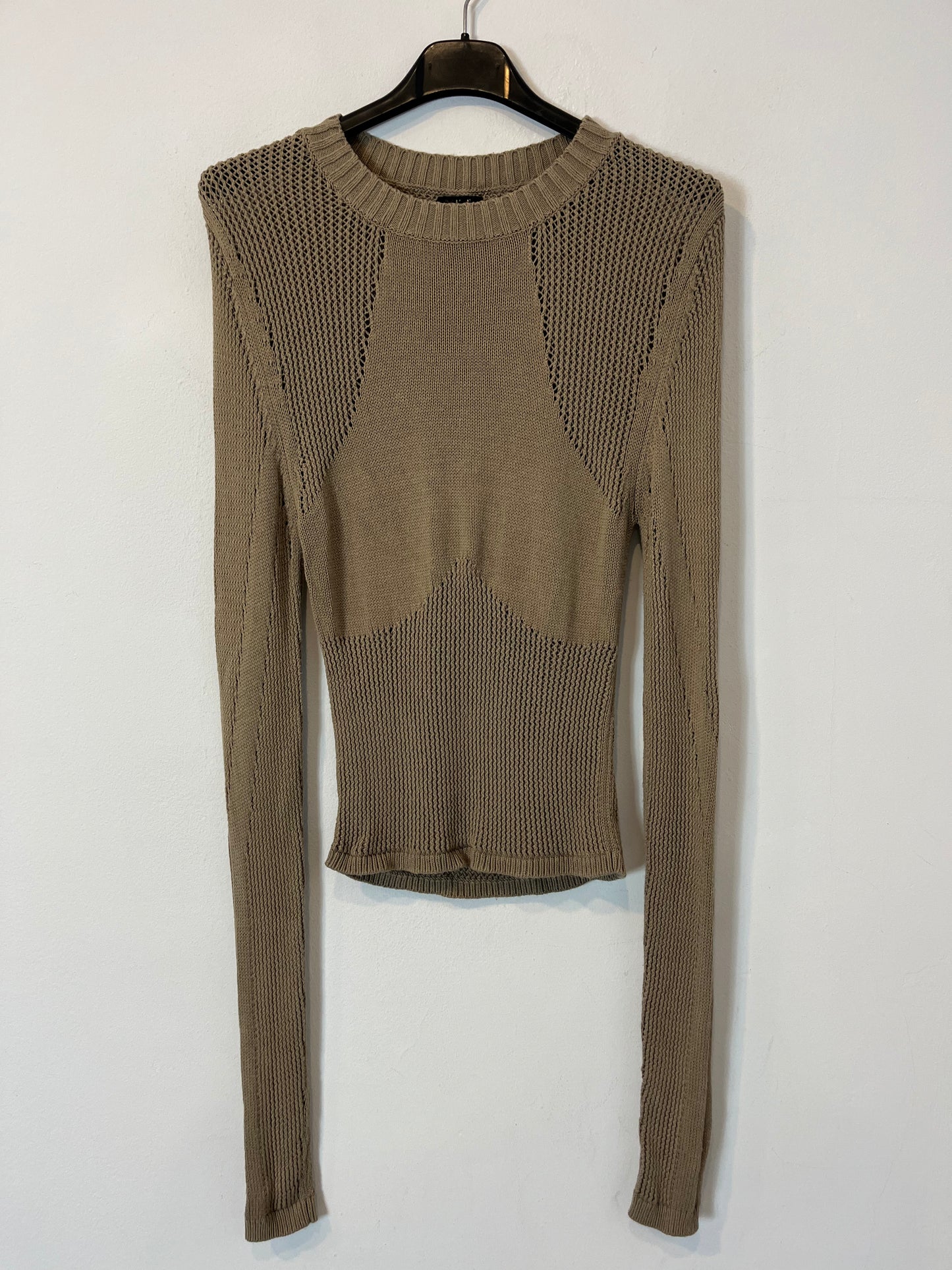 NBD. Tan beige knit top. TS