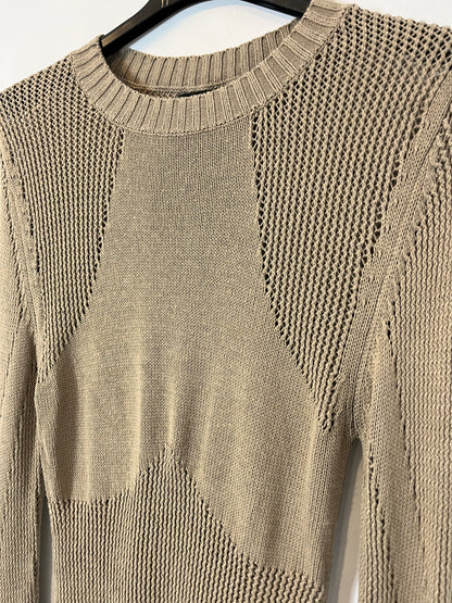 NBD. Tan beige knit top. TS