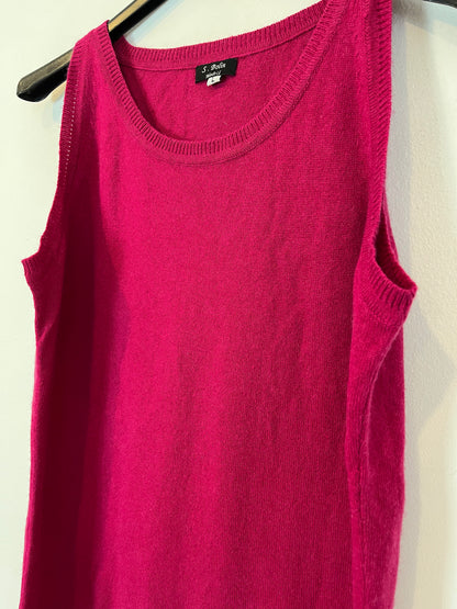 S BOLIN. Top rosa seda y cashmere. T.L