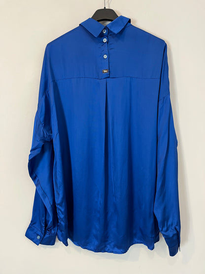 HARMONT&BLAINE. Blusa fluida azul T.44