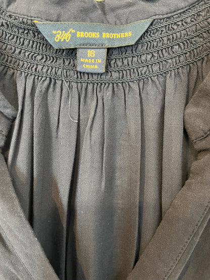 BROOKS BROTHERS. Navy blue blouse. T.L.