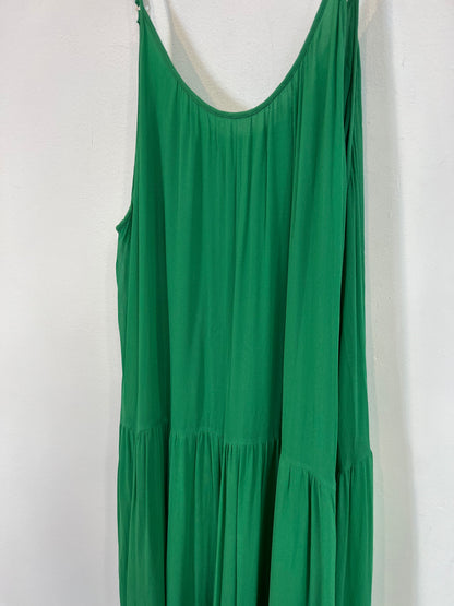 &OTHER STORIES. Vestido verde largo. T 42