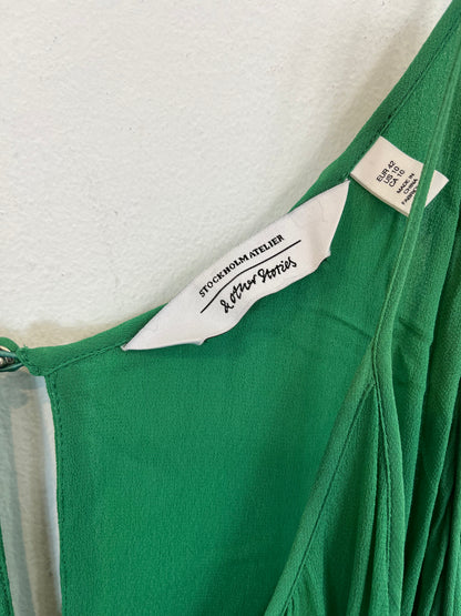 &OTHER STORIES. Vestido verde largo. T 42
