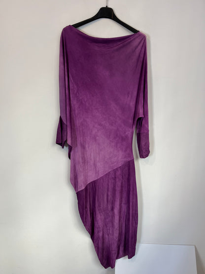 ESCADA SPORT. Vestido fluido morado. T 42