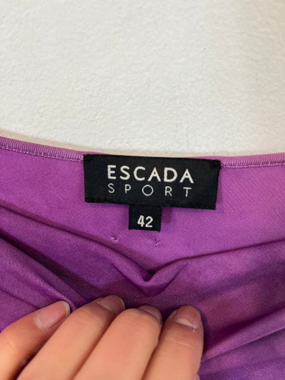 ESCADA SPORT. Vestido fluido morado. T 42