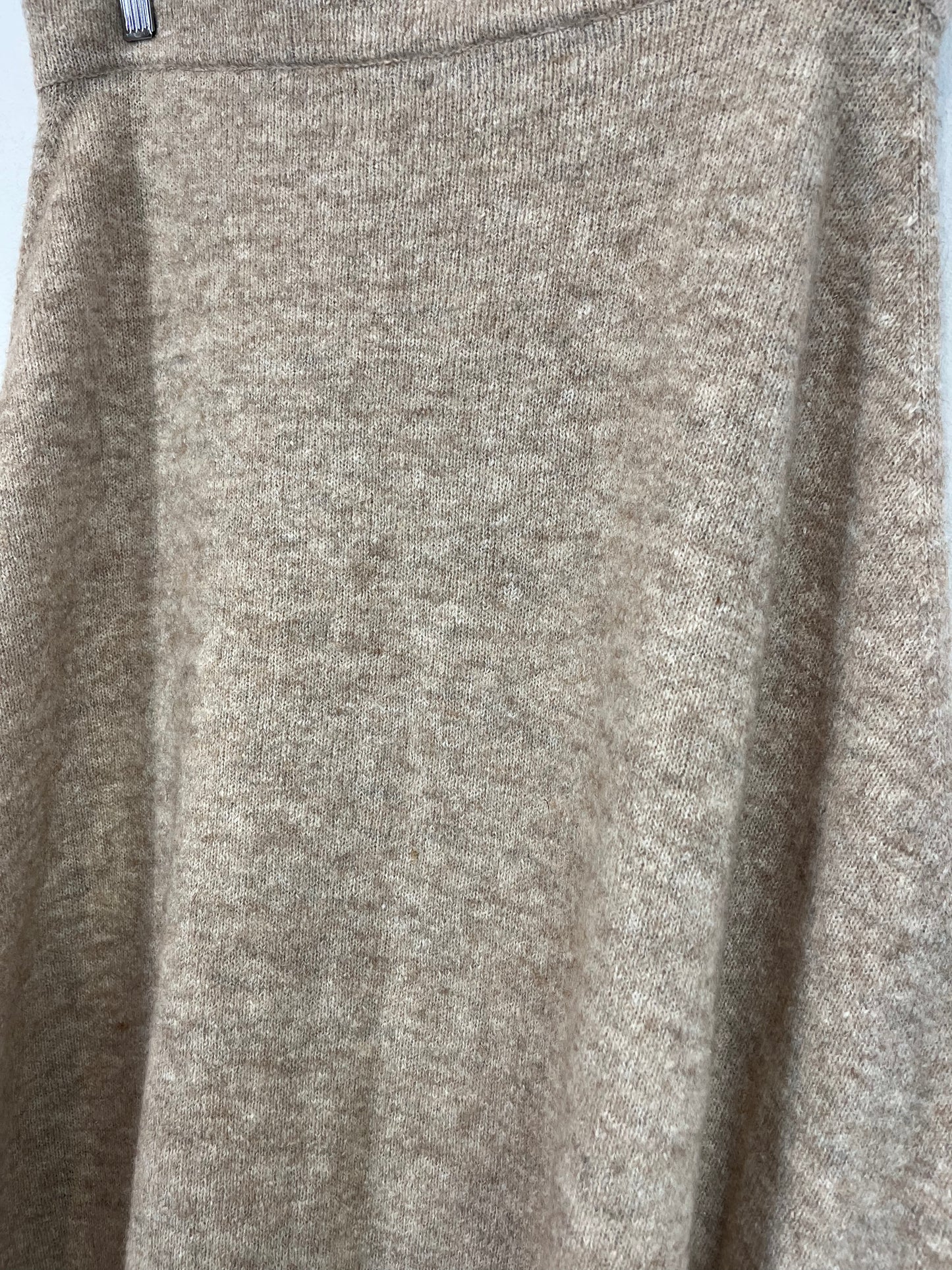 MAX MARA. Fringed midi skirt. Size XL