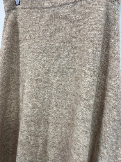 MAX MARA. Fringed midi skirt. Size XL