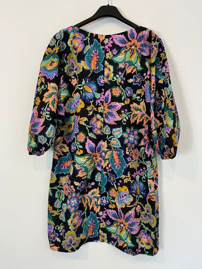 MAGNOLYA. Vestido corto estampado multicolor. T 0 (S/M)