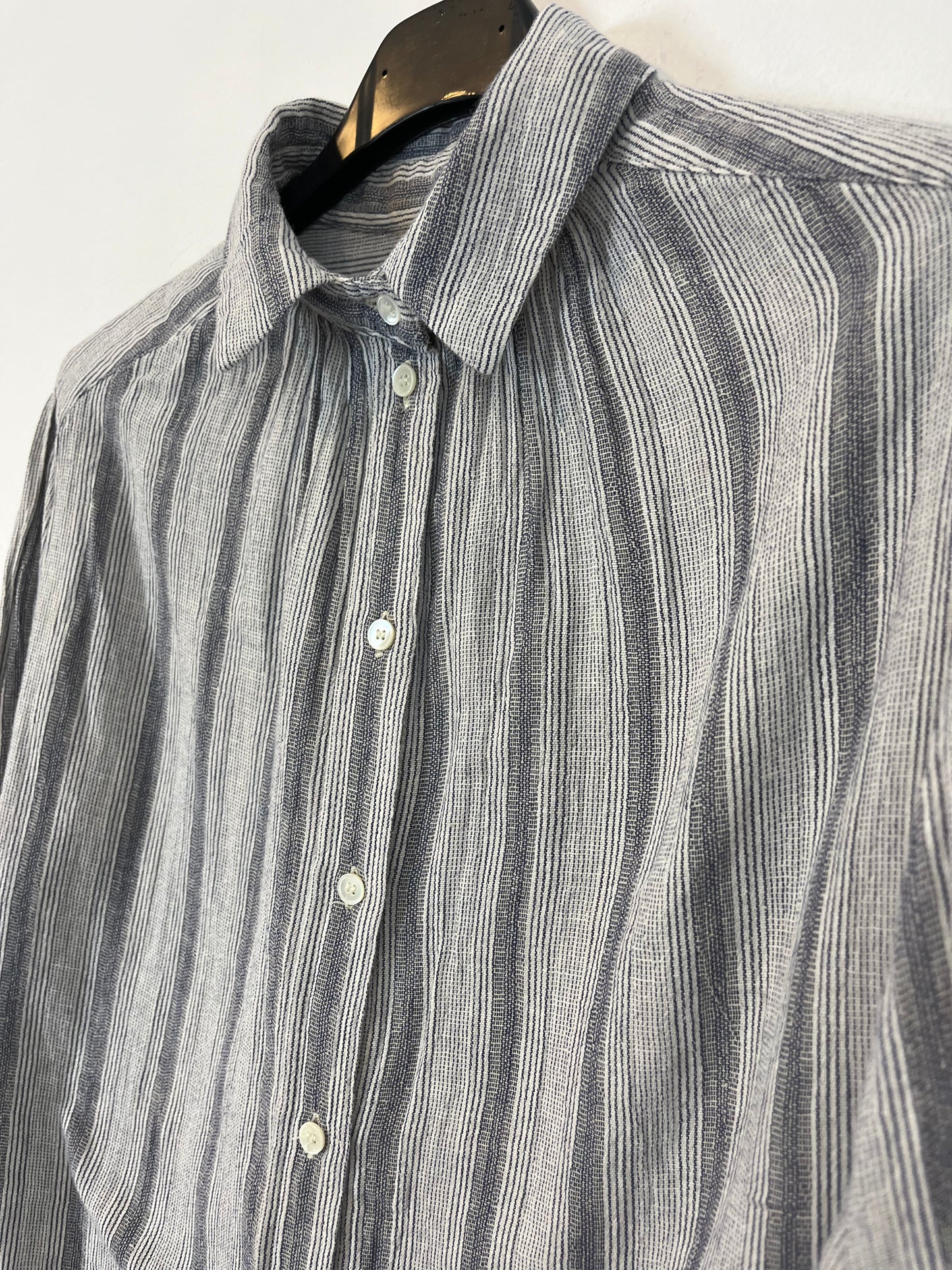 MASSCOB. Striped cotton blouse. Size XS
