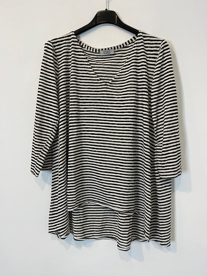 ROGER.O. Camiseta rayas  algodón. T 44