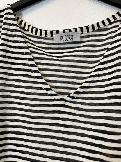 ROGER.O. Camiseta rayas  algodón. T 44