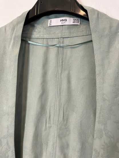 MANGO. Kimono fluido azul claro. T M/L