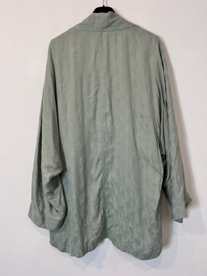 MANGO. Kimono fluido azul claro. T M/L