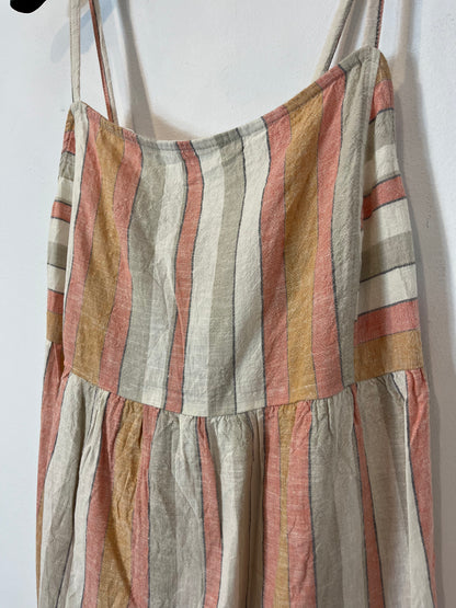 NEW LOOK MATERNITY. Top rayas con lino. T 38