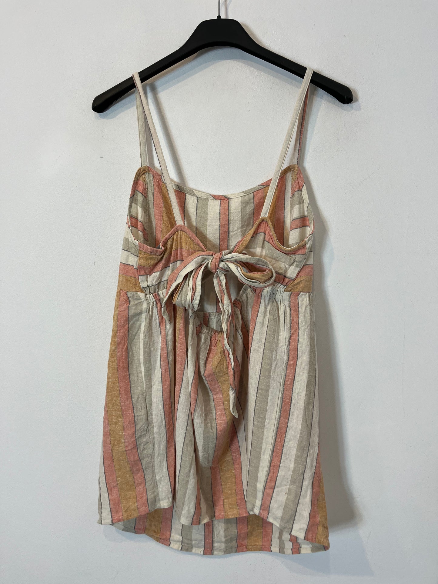 NEW LOOK MATERNITY. Top rayas con lino. T 38