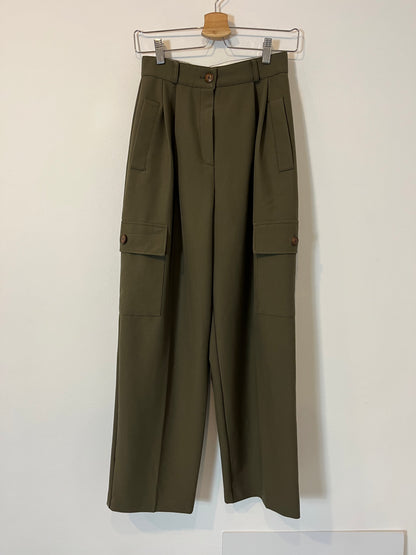 THE FRANKIE SHOP. Pantalón cargo verde T.xs