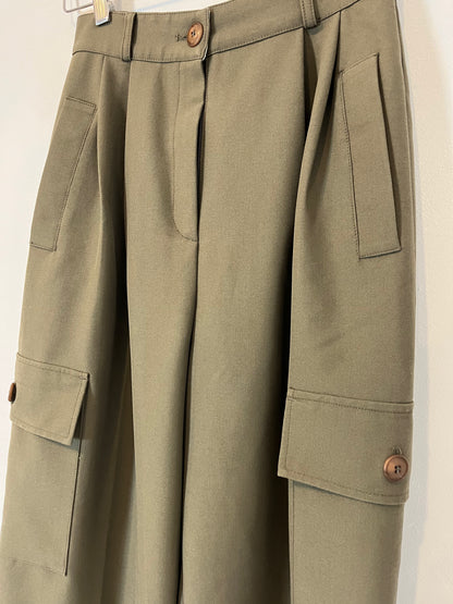 THE FRANKIE SHOP. Pantalón cargo verde T.xs