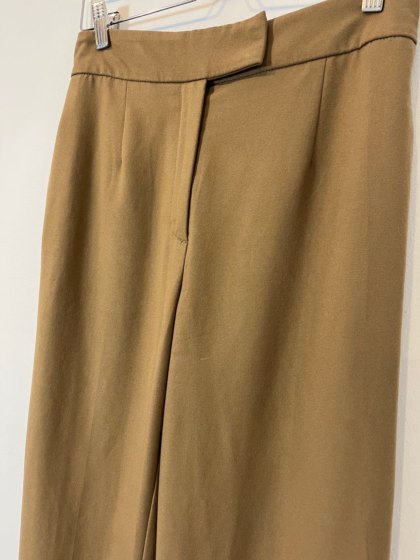 ZARA. Brown wide-leg trousers Ts