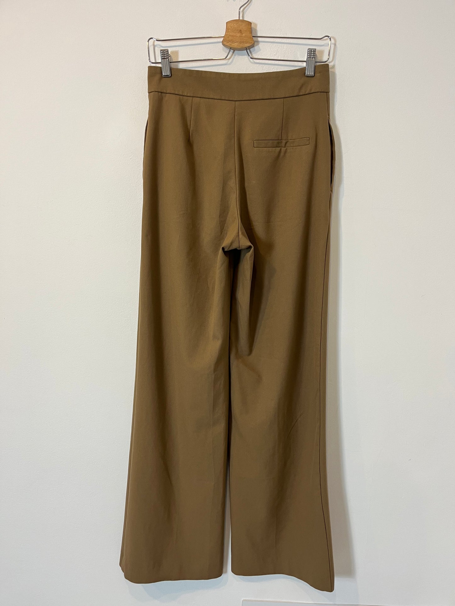 ZARA. Brown wide-leg trousers Ts