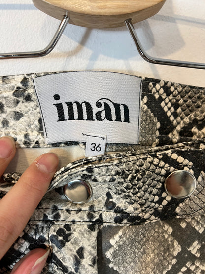 IMAN. Pantalón animal print T.s