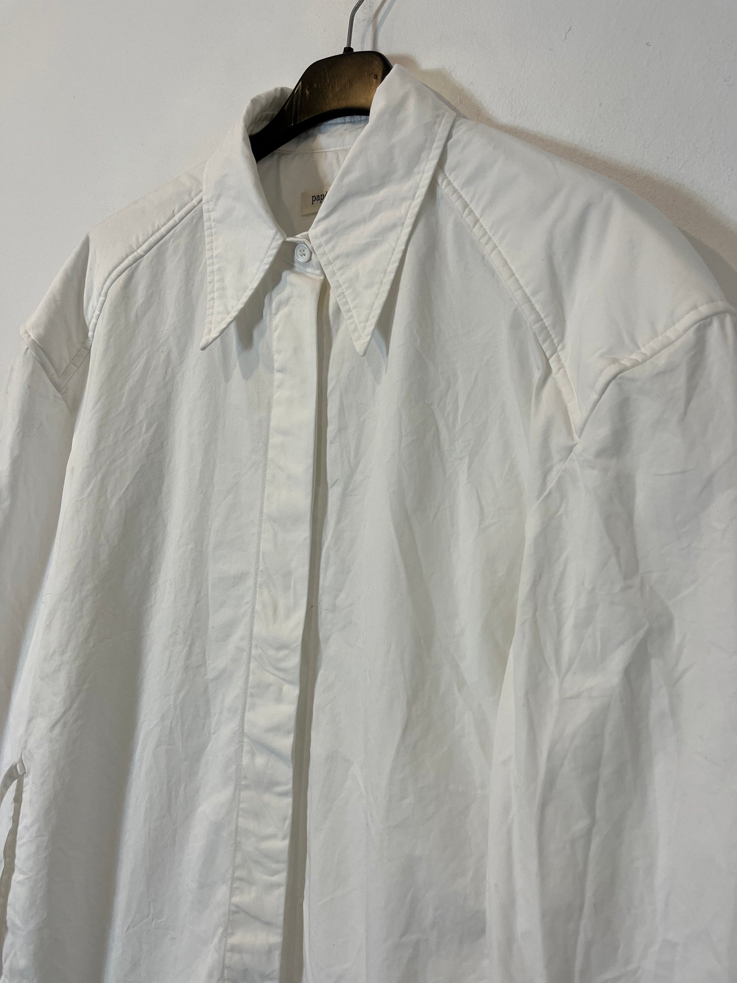 PAPER MOON. White blouse with strings S/S