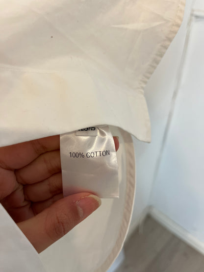 PAPER MOON. White blouse with strings S/S