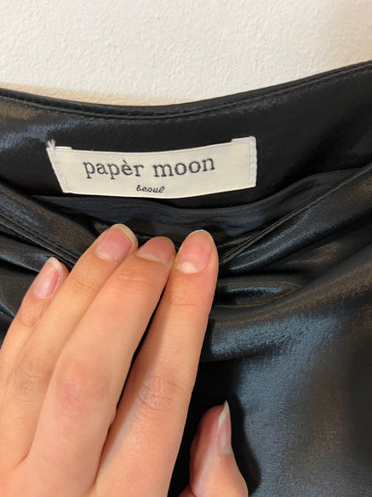 PAPER MOON. Falda negra larga T.s