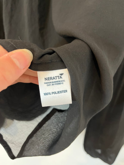 NERATTA. Ts fluid black blouse