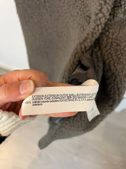 ZARA. Abrigo gris rizo  T.s