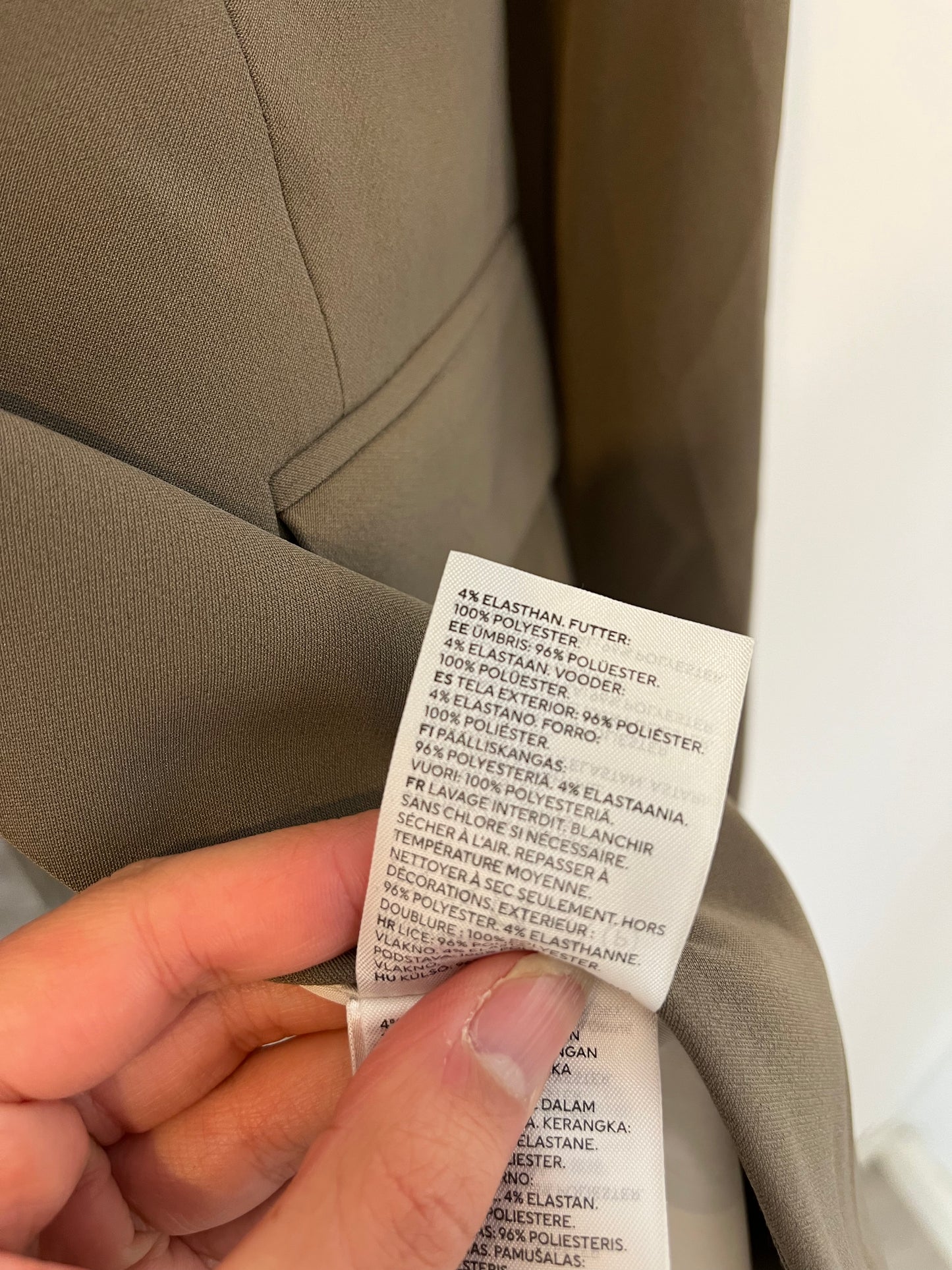 H&M. blazer fluida verde T.40