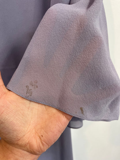 SAINT LAURENT. Mauve silk dress. T.S.