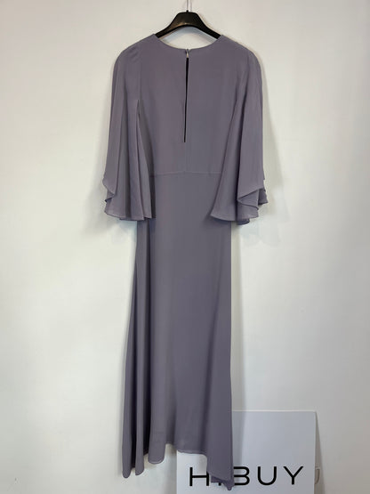 SAINT LAURENT. Mauve silk dress. T.S.