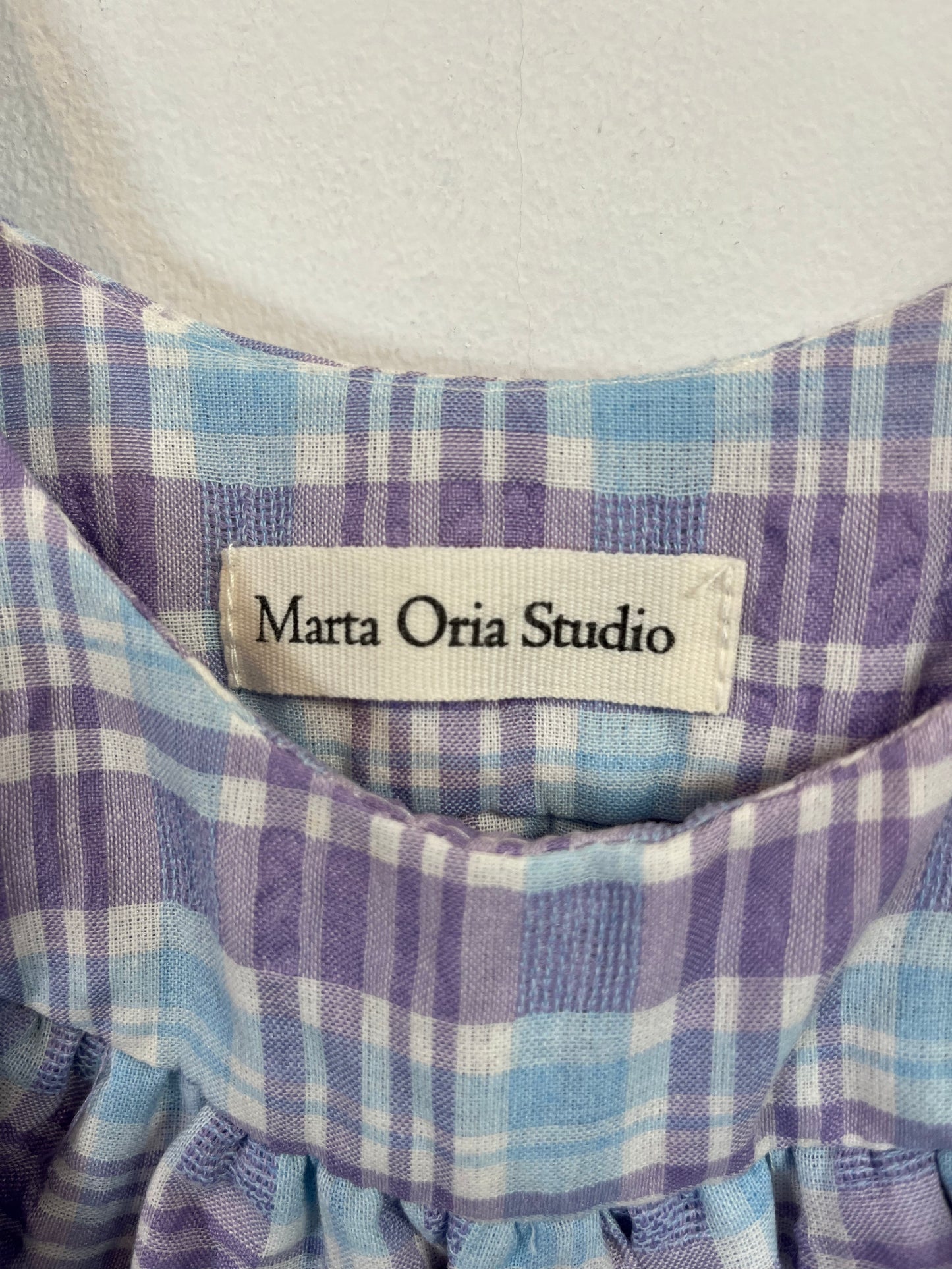 MARTA ORIA STUDIO. Vestido cuadros. T M (S)