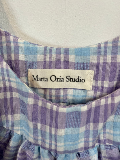 MARTA ORIA STUDIO. Vestido cuadros. T M (S)