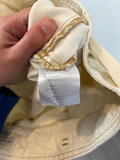 SÉZANE. Pantalón beige cinturón. T 40