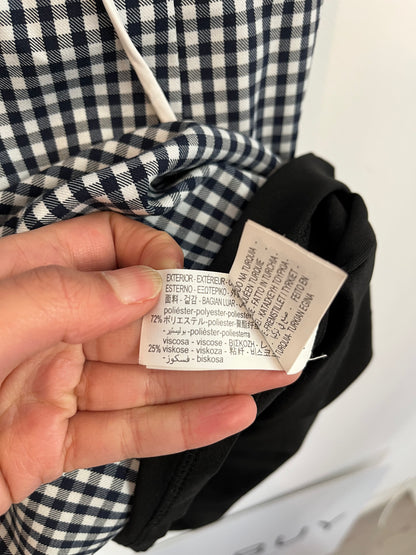 ZARA. Vestido corto cuadros T.s