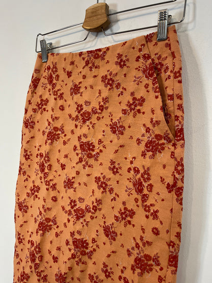 ZARA STUDIO. Embroidered midi skirt T.xs