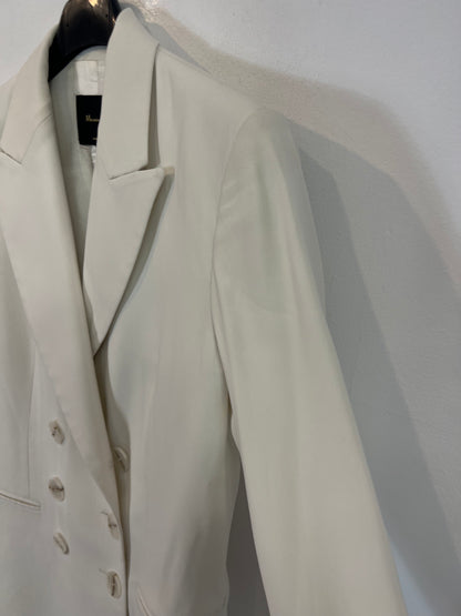 Massimo Dutti. Blazer blanco botones. T. 36