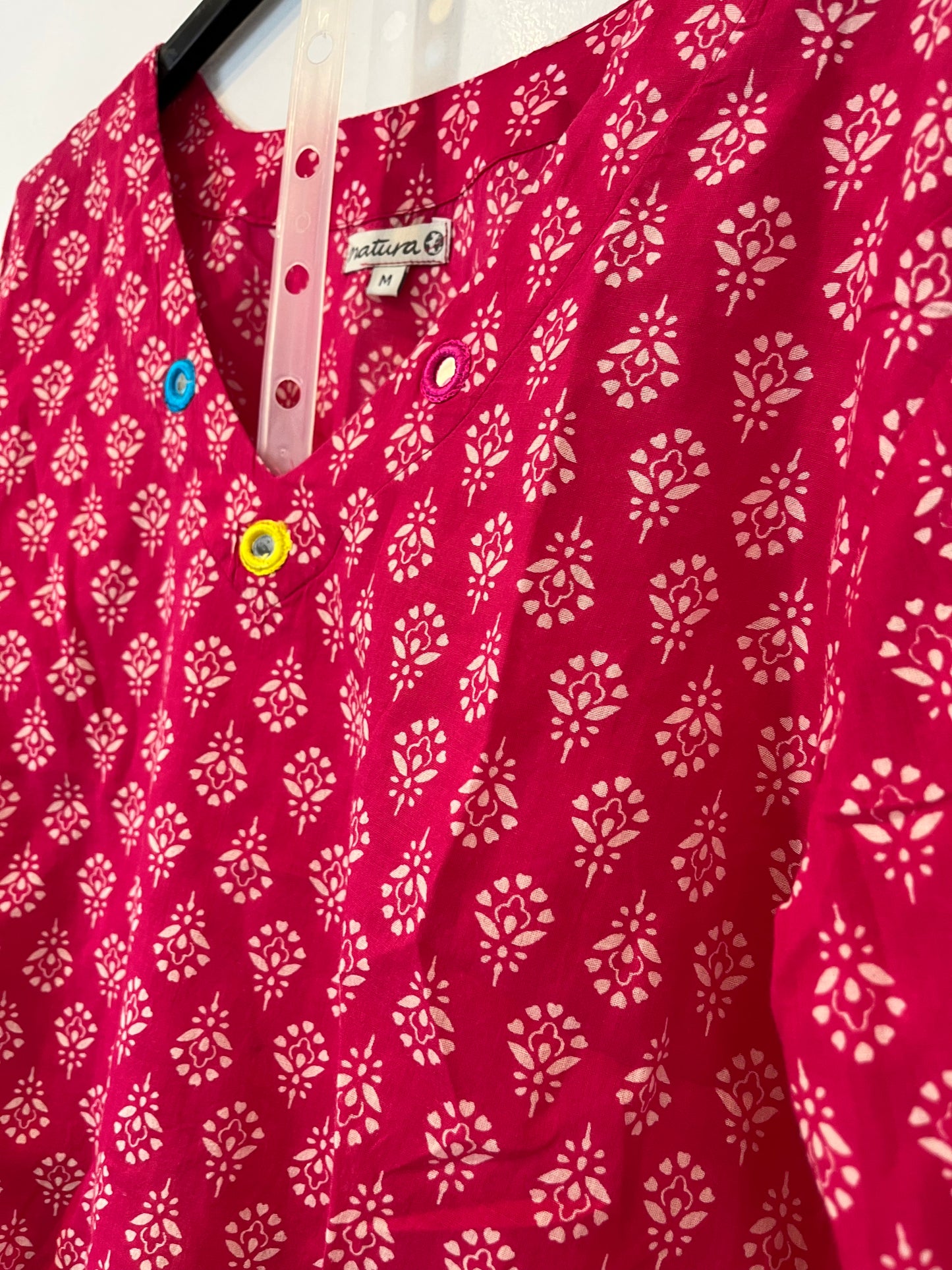 NATURE. Printed pink set. TS/M