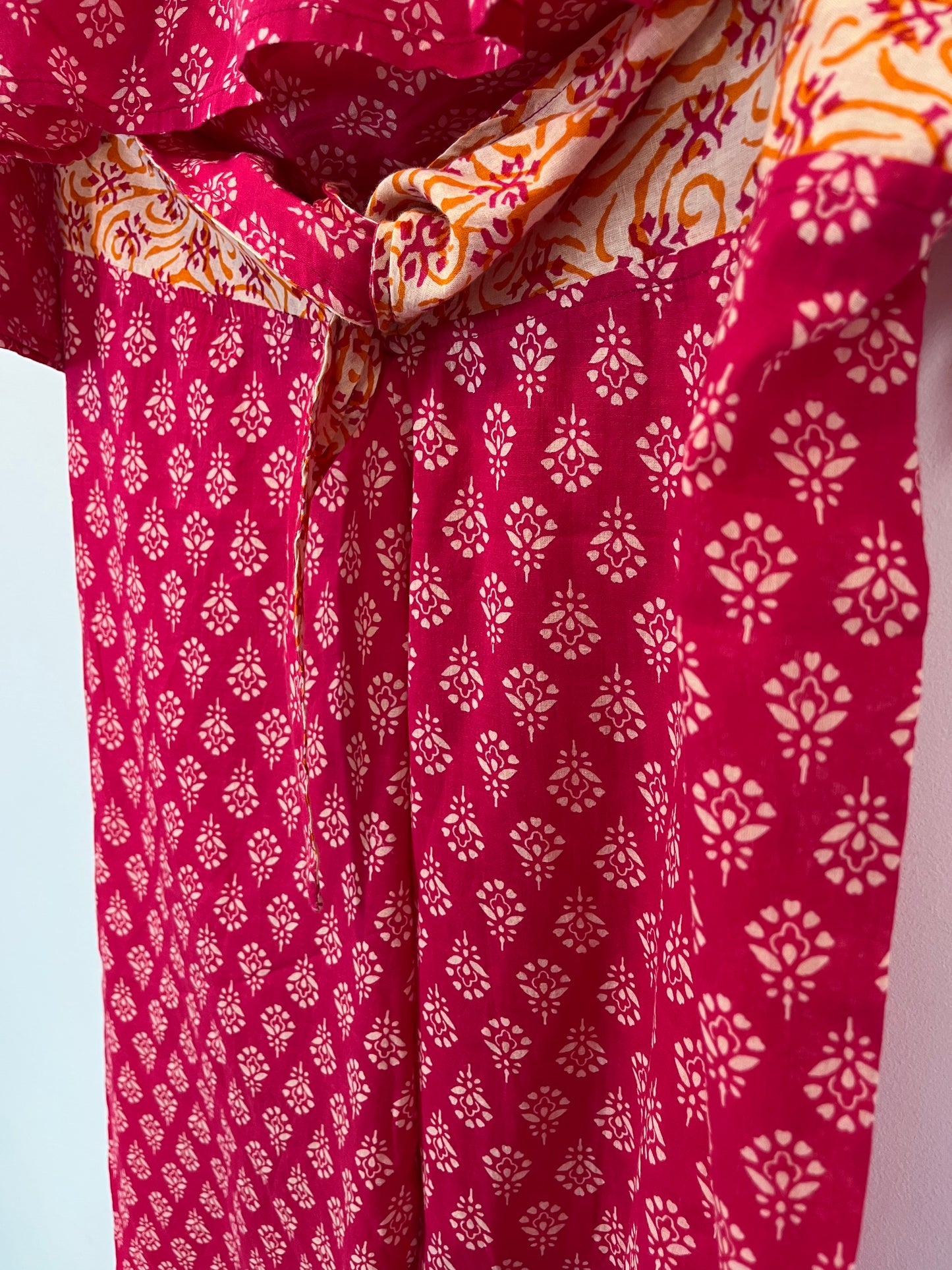 NATURE. Printed pink set. TS/M